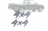 Emblema '4x4'  So Um Lado S10  Blazer Prata